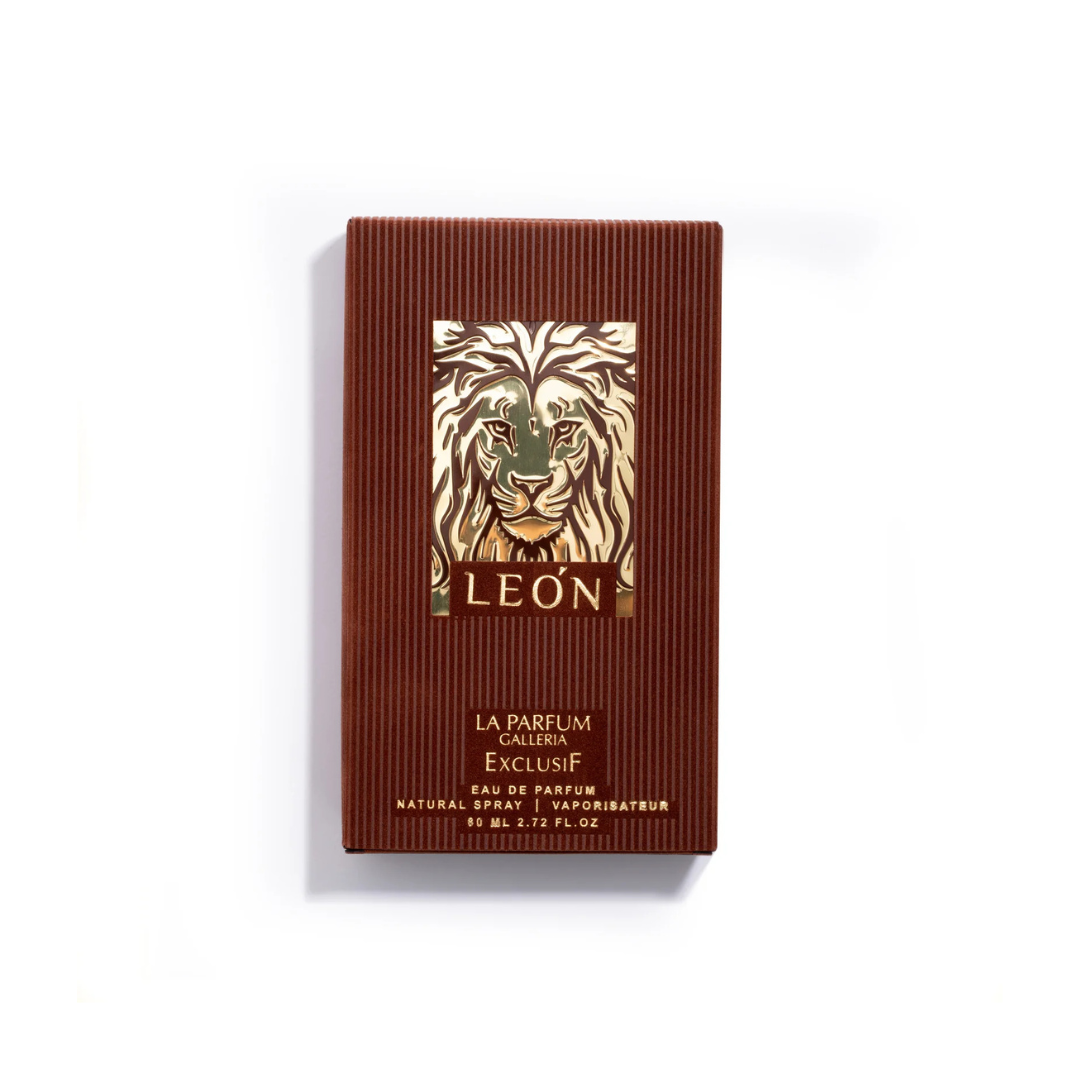Leon by Exclusif – Eau de Parfum Masculino 80 ml | Aroma Amaderado Aromático, Elegante y Duradero