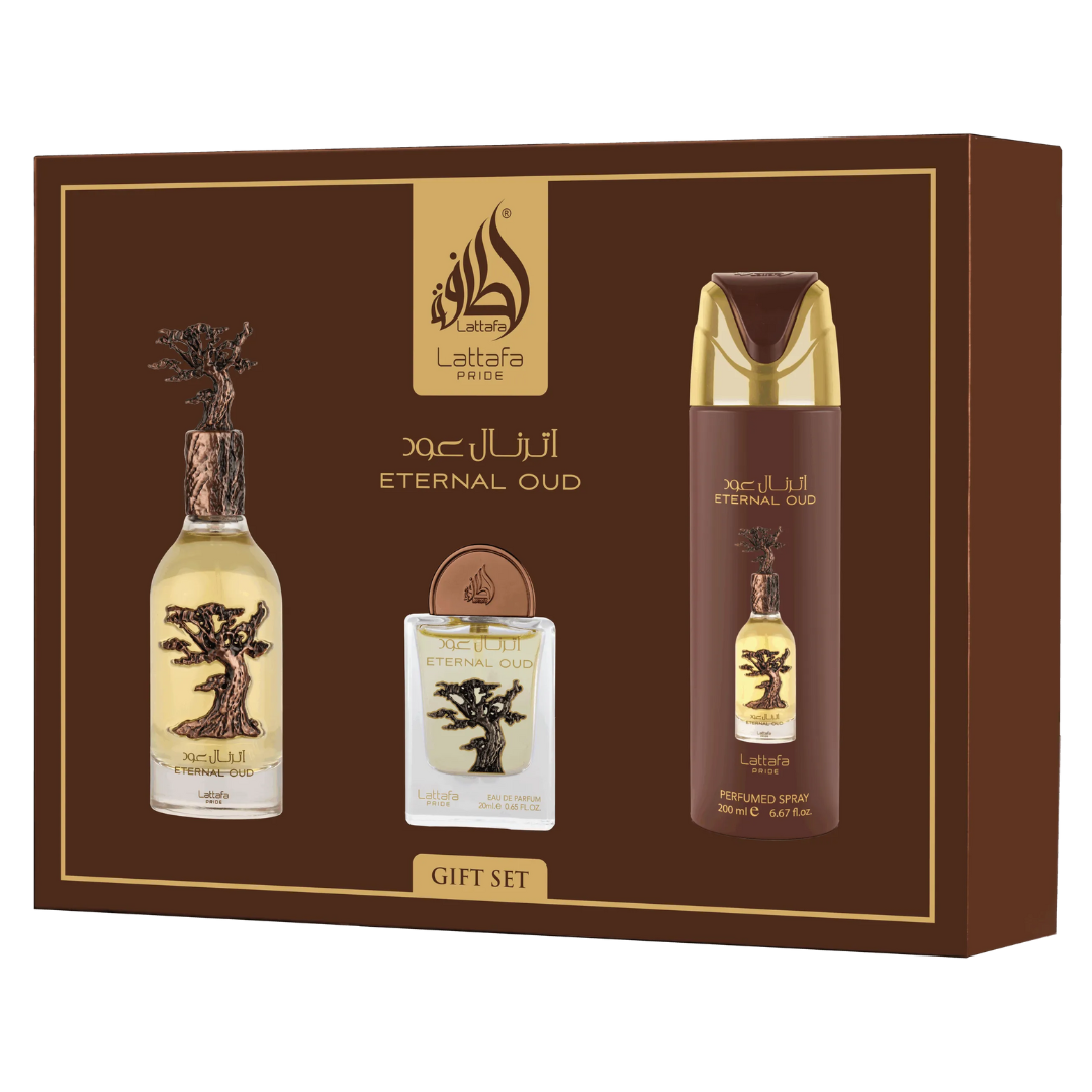 Giftset Eternal Oud – 3 piezas | Perfume Oriental Amaderado Unisex