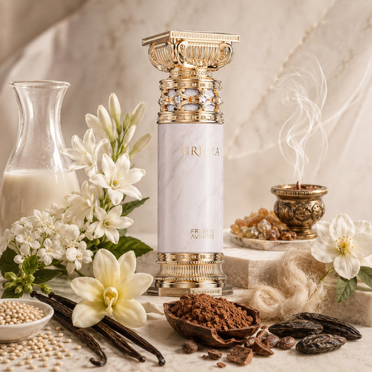Grecia – French Avenue | Perfume Almizcle Floral Amaderado Unisex (2025)