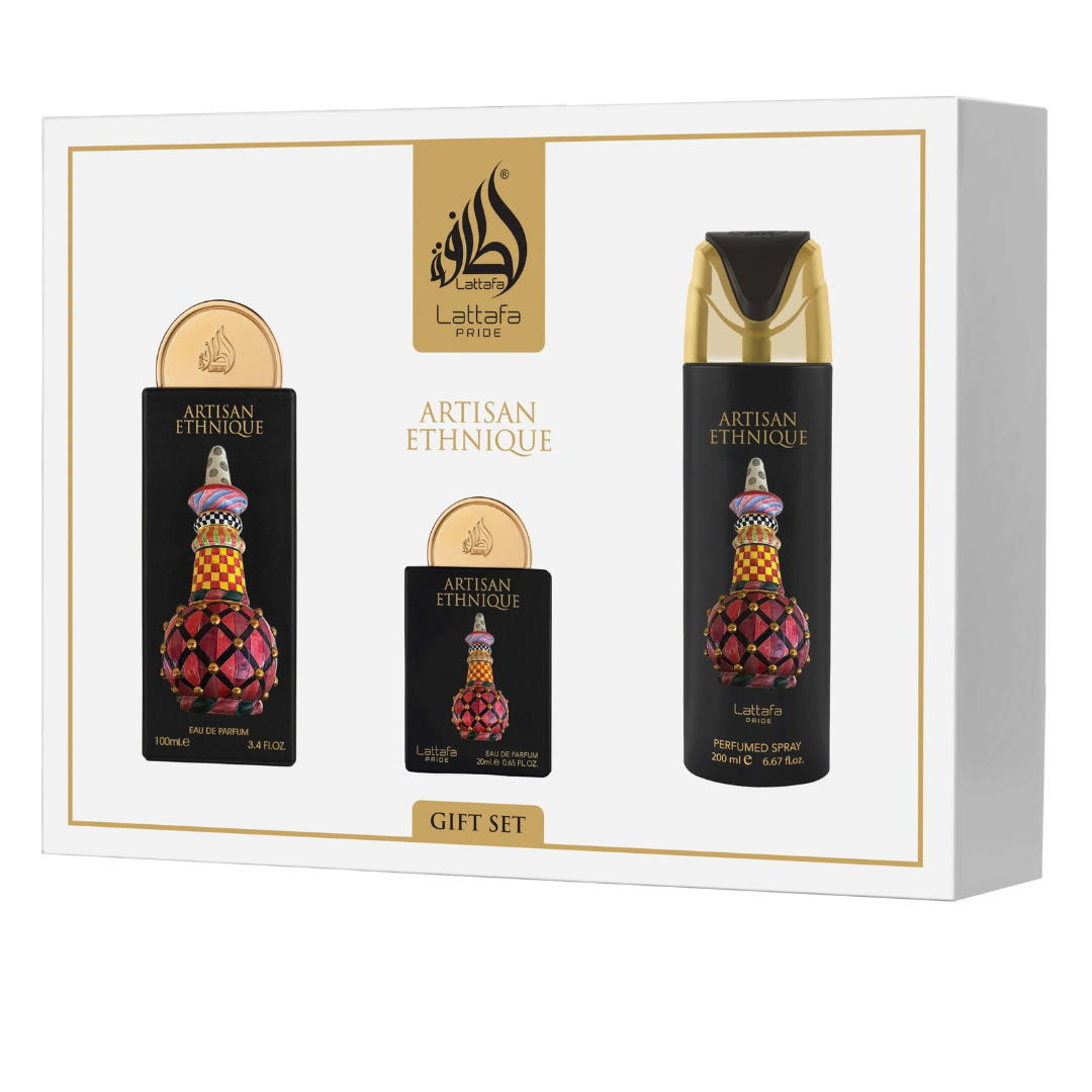 Artisan Ethnique Giftset | Set de 3 Fragancias con Canela, Café y Vainilla
