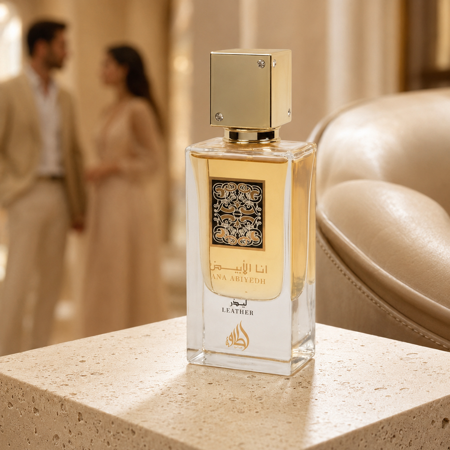 Ana Abiyedh Leather Lattafa Perfumes – Eau de Parfum Unisex | Cuero Elegante con Frambuesa, Iris y Ámbar (2017)