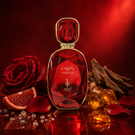 Yaqoot by Ansam, fragancia floral con vainilla bourbon