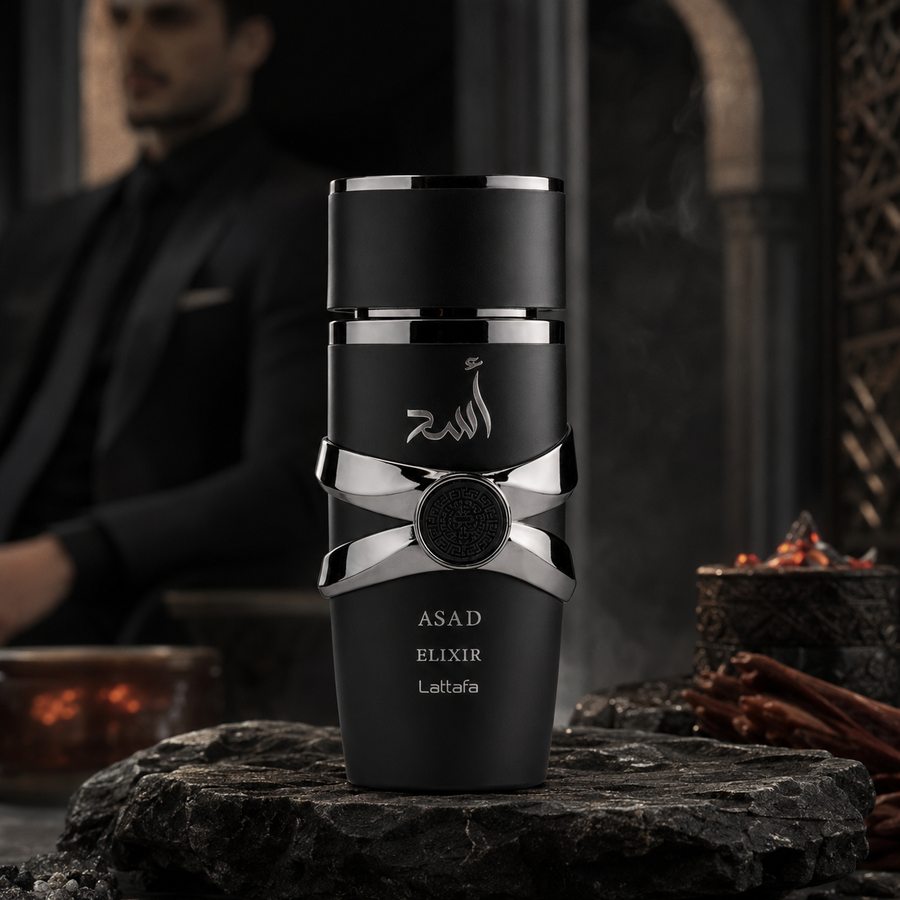 Asad Elixir – Eau de Parfum Masculino | Intenso, Ahumado y Especiado