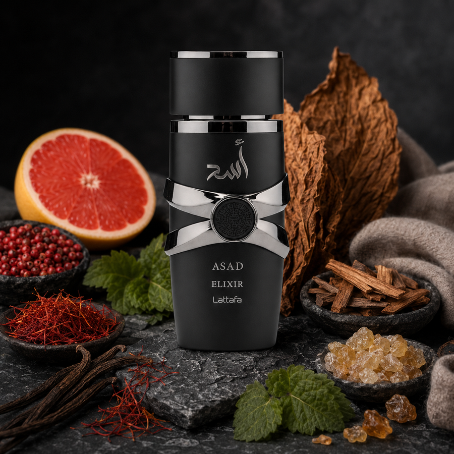 Asad Elixir – Eau de Parfum Masculino | Intenso, Ahumado y Especiado