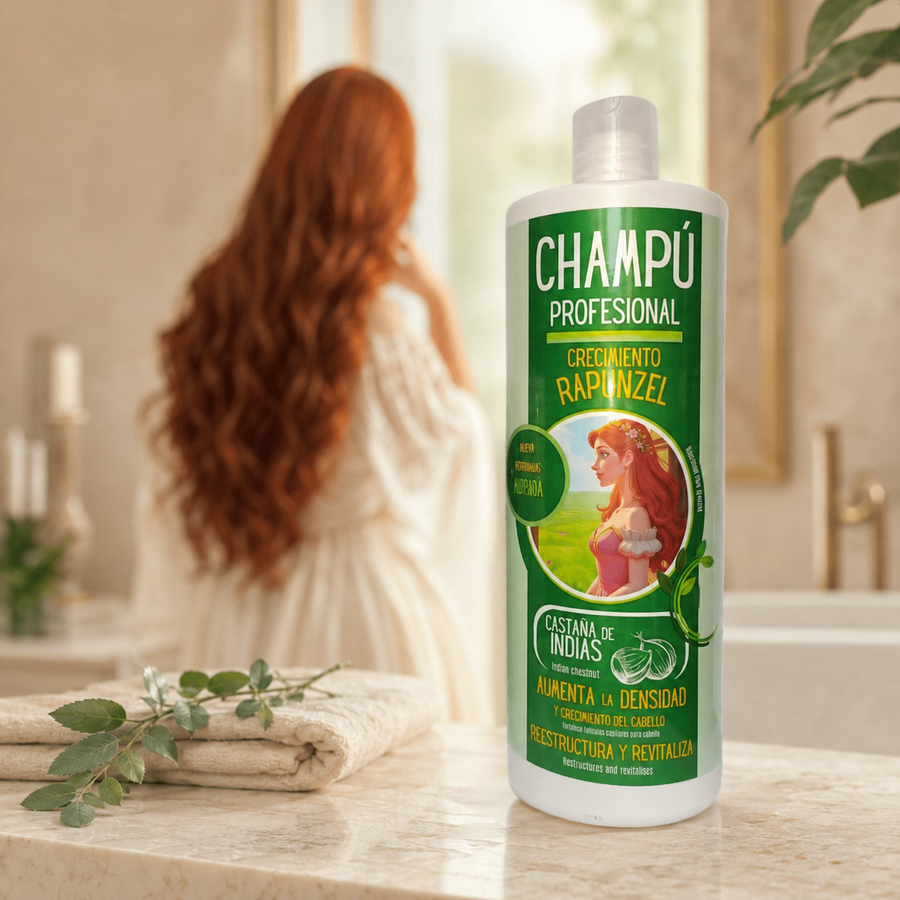 Didar Plus Champú Profesional Rapunzel con Biotina y Multivitaminas – Crecimiento Intensivo y Reparación Profunda