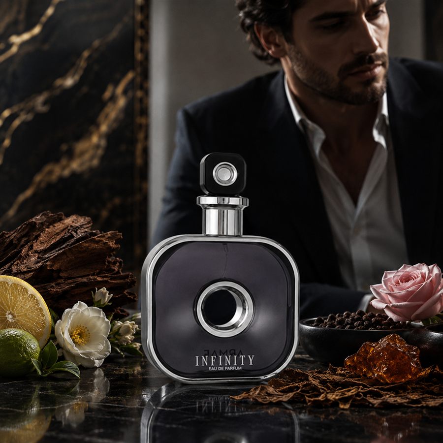 Infinity Black – Armaf | Aroma Amaderado con Tabaco y Ámbar