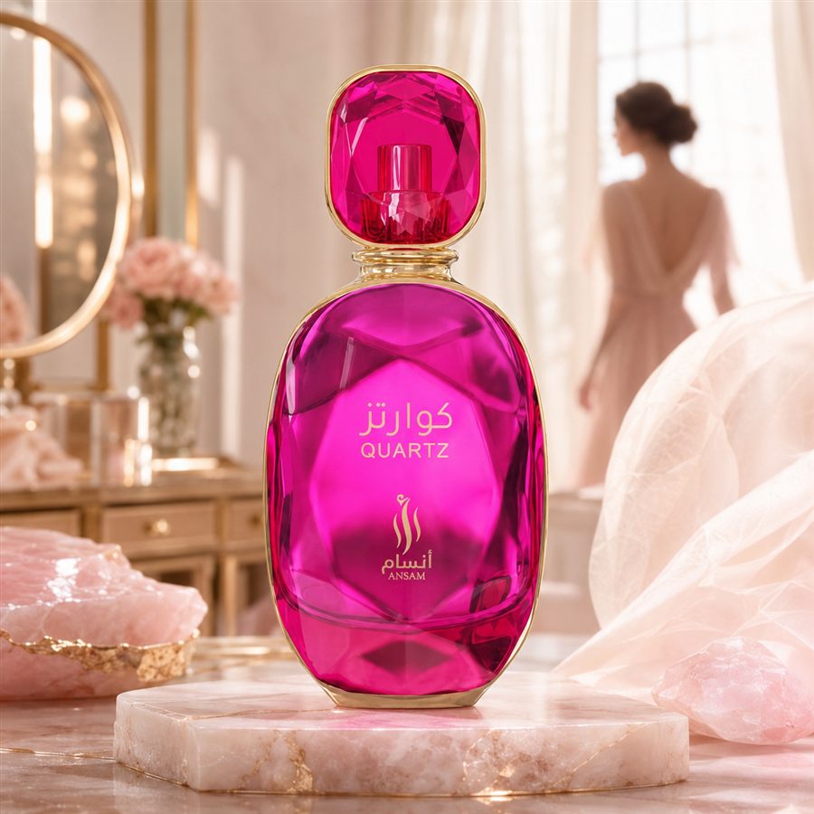 Quartz Ahjaar Collection – Perfume Frutal con Caramelo y Ámbar