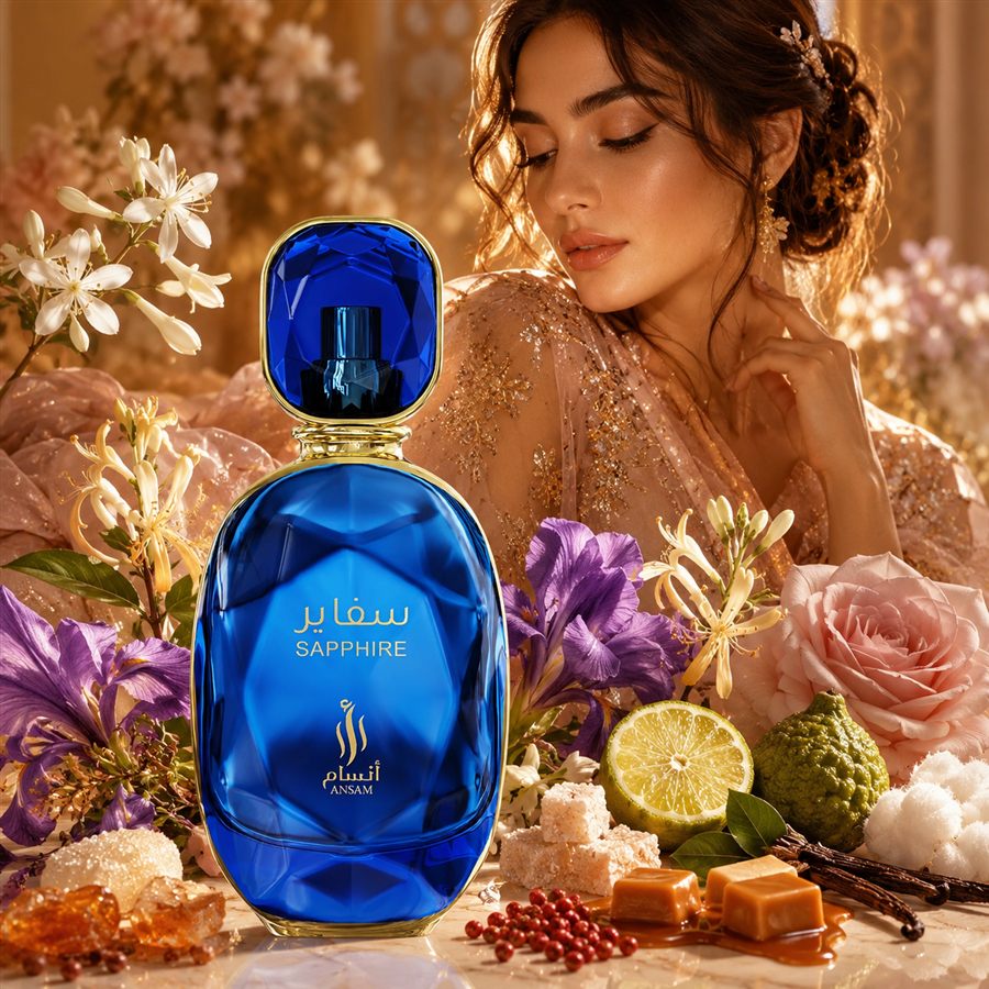 Sapphire Ahjaar Collection – Perfume Floral con Vainilla y Caramelo