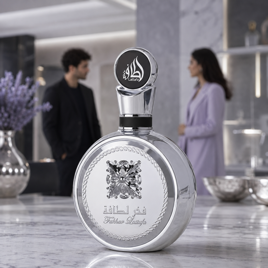 Fakhar Platin de Lattafa | Fragancia Unisex Especiada Amaderada