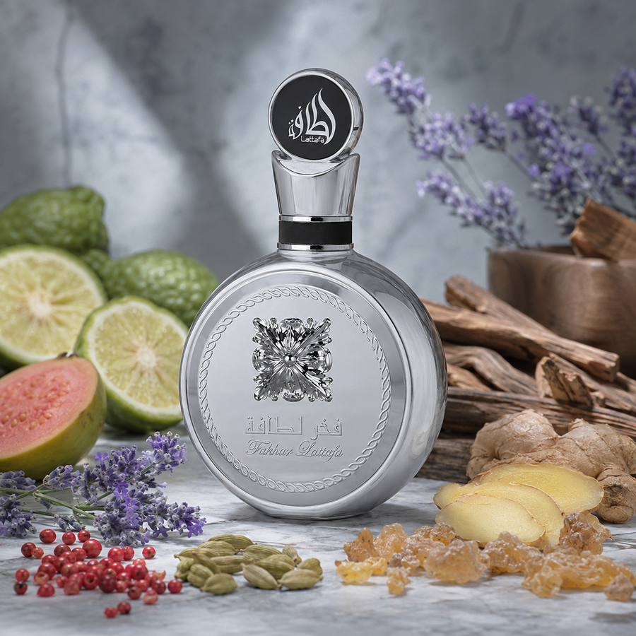 Fakhar Platin de Lattafa | Fragancia Unisex Especiada Amaderada