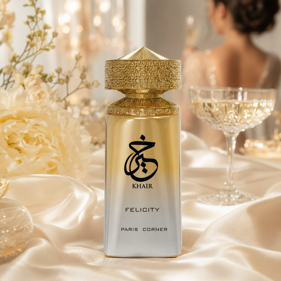 Khair Felicity de Paris Corner – Elegancia Moderna con Toque Dulce y Burbujeante