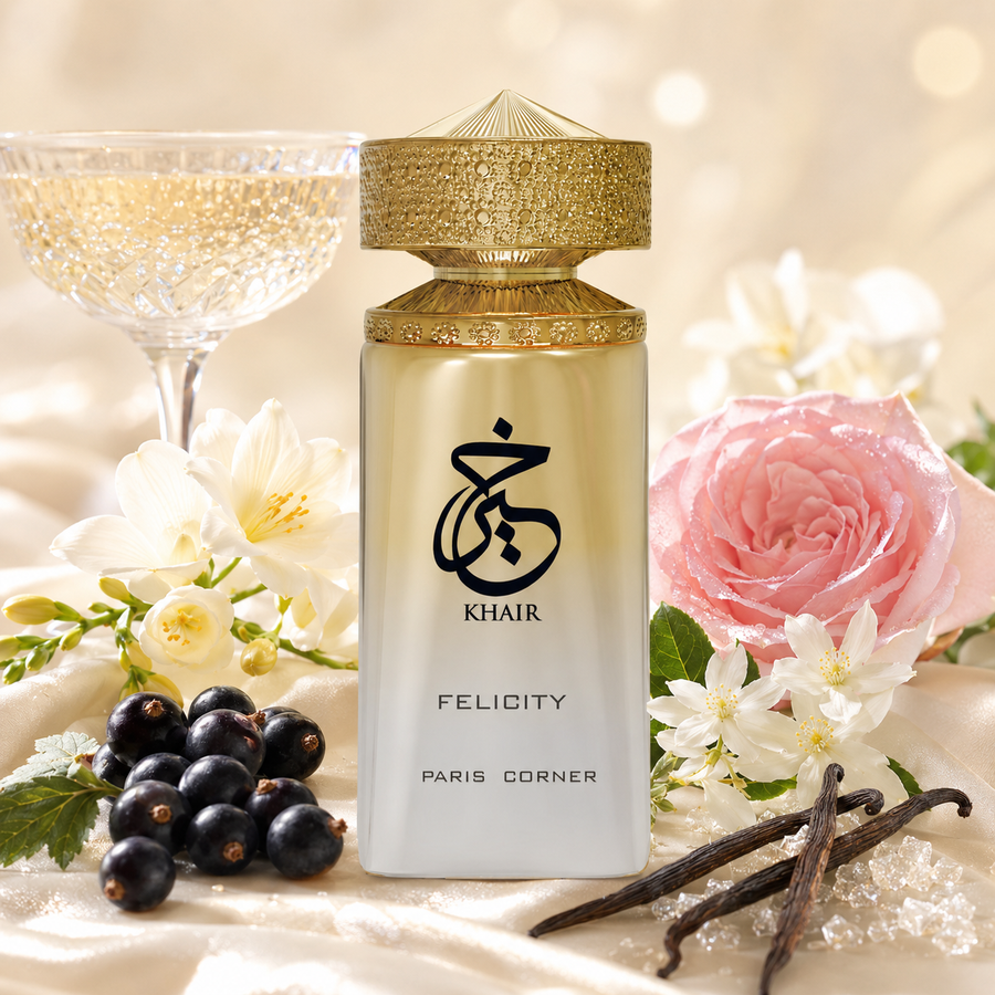 Khair Felicity de Paris Corner – Elegancia Moderna con Toque Dulce y Burbujeante