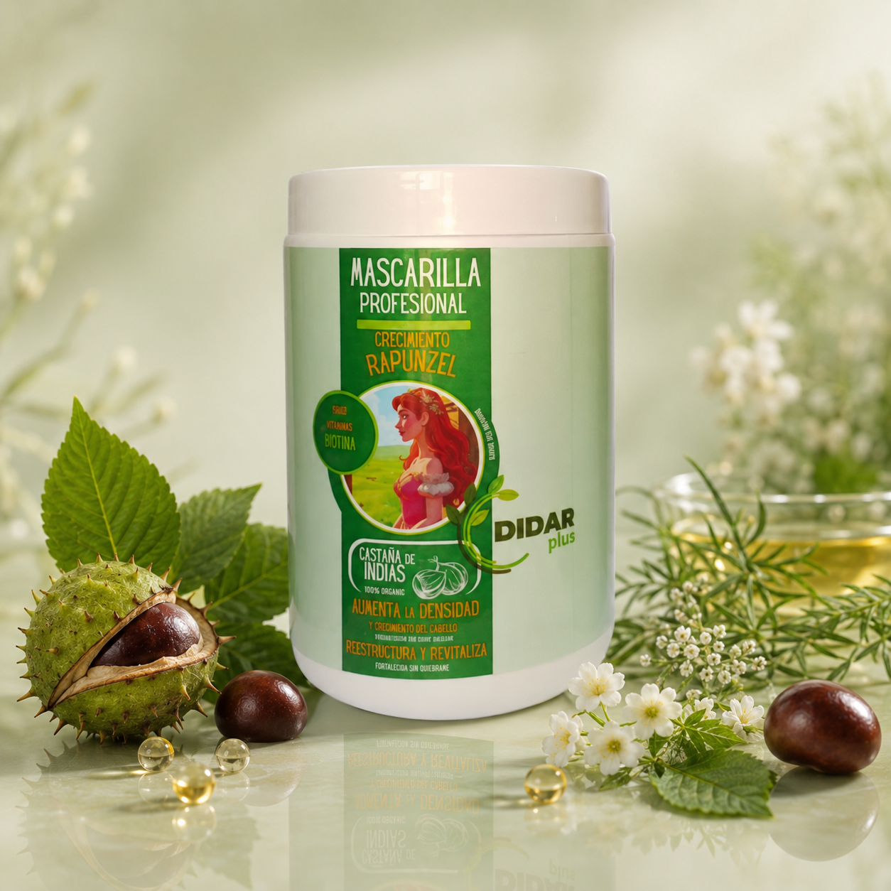 Didar Plus Mascarilla Crecimiento con Biotina y Multivitaminas – Nutrición Profunda y Reestructuración Capilar